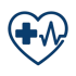 Create a Health icon with no text in this color 002D74