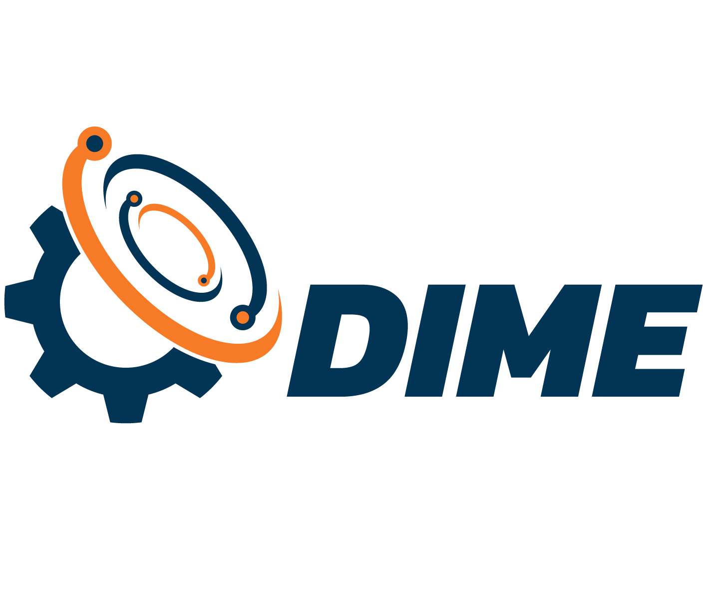 DIME Logo Blue Orange Horizontal