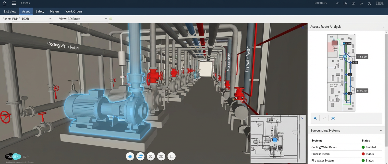 Asset detail view in YouBIM
